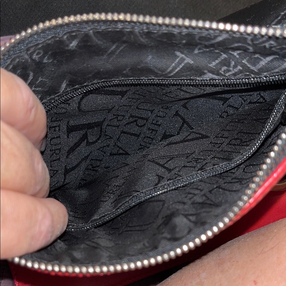 Furla Red Crossbody Bag with Silver Accents - Picture 12 of 13